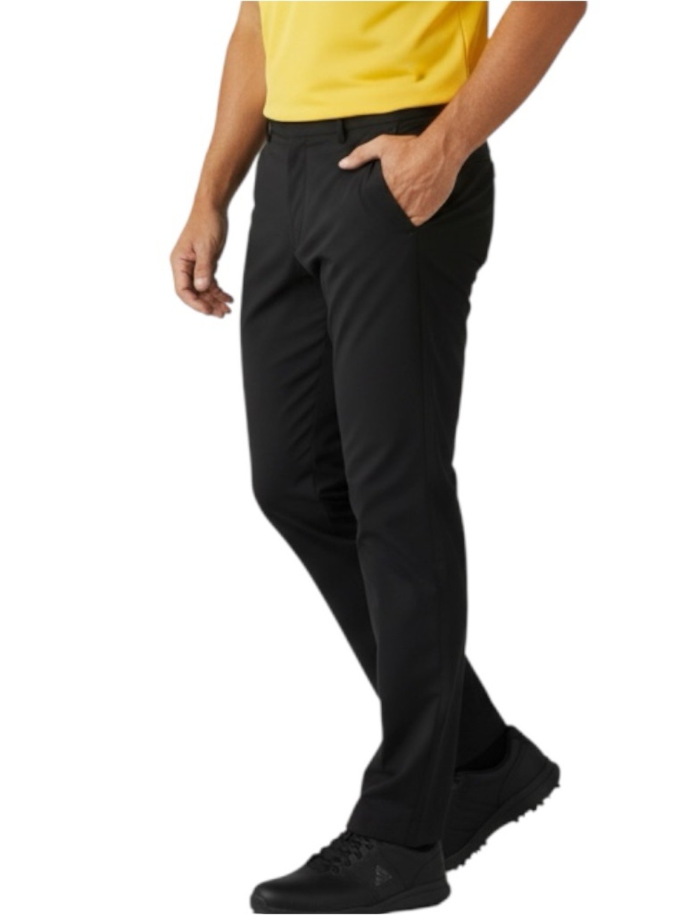 Adidas Men's 40x32 Chino Black  Golf Pants Lightweight Athletic 3 Stripe